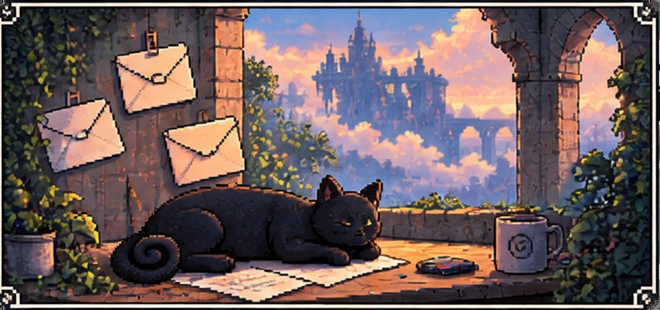 PlainAttach pixel art workspace