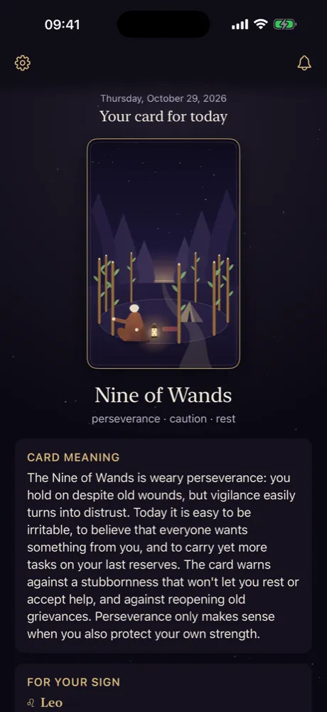 Your card for today